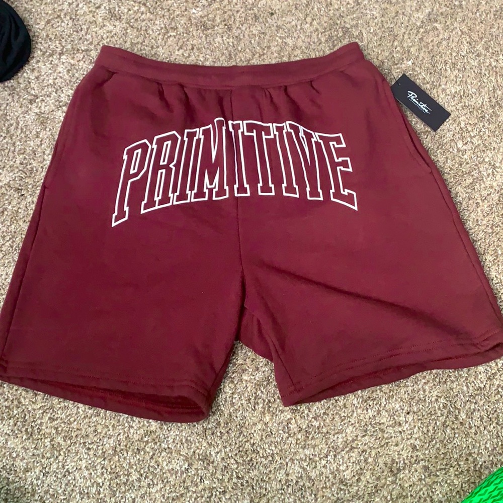 Primitive Burgundy Sweat shorts used